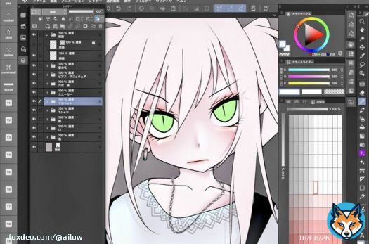 #wip  アマゾンプライムデーのおかげでイラストが進まねぇ ( `ㅂ&acute; )  でもいい感じ\u266a 皆さんも良いお買い物を (  &deg;꒳​&deg; )！