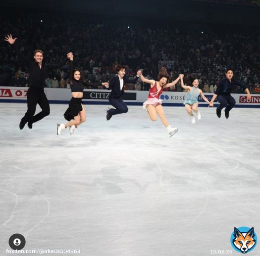 europeoniceさんのig 世界フィギュア エキシビション ウイナーズジャンプ #宇野昌磨 #坂本花織 #木原龍一 #三浦璃来 #りくりゅう #マジソン・チョック #エヴァン・ベイツ