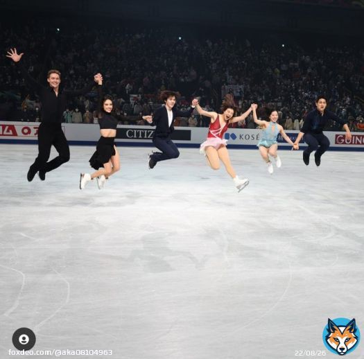 europeoniceさんのig 世界フィギュア エキシビション ウイナーズジャンプ #宇野昌磨 #坂本花織 #木原龍一 #三浦璃来 #りくりゅう #マジソン・チョック #エヴァン・ベイツ