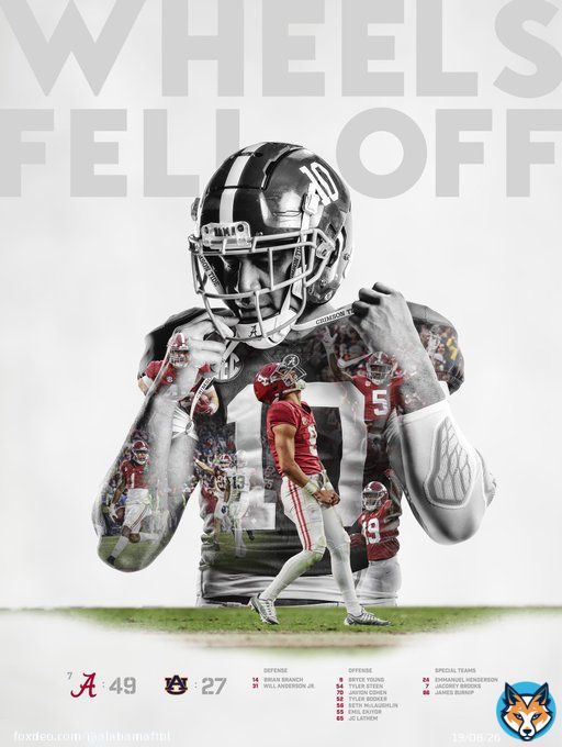 Game Win Poster: Auburn  : 49  : 27  #RollTide