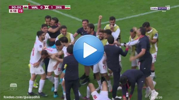 Iran  scores first on Wales   #WorldCup #WALIRN #كأس_العالم #ويلز_ايران