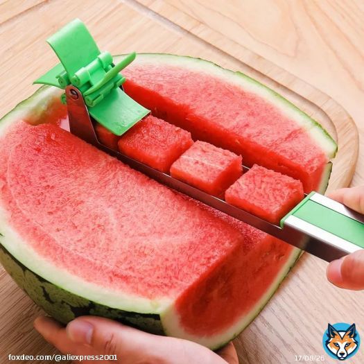 \ud83d\udd17   \u2705Watermelon Cutter Stainless Steel Windmill Design Cut Watermelon Kitchen Gadgets Salad Fruit Slicer Cutter Tool . .  #ديبالا #متي_راح_تتزوج #جوني_ديب #الخميس_الونيس #الطويله_اجمل_يابنات #جوني_فاز #الدمام