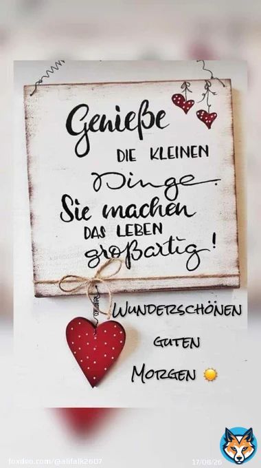 Einen wundersch&ouml;nen guten Morgen meine Lieblingsv&ouml;gel.  Dann wollen wir mal wieder. Ich w&uuml;nsche euch allen einen sch&ouml;nen Dienstag. Kommt gut durch den Tag. Kaffee    ist fertig. Und ja hab ich auch da. Dann bis sp&auml;ter ihr Lieben.  Passt gut auf euch auf.