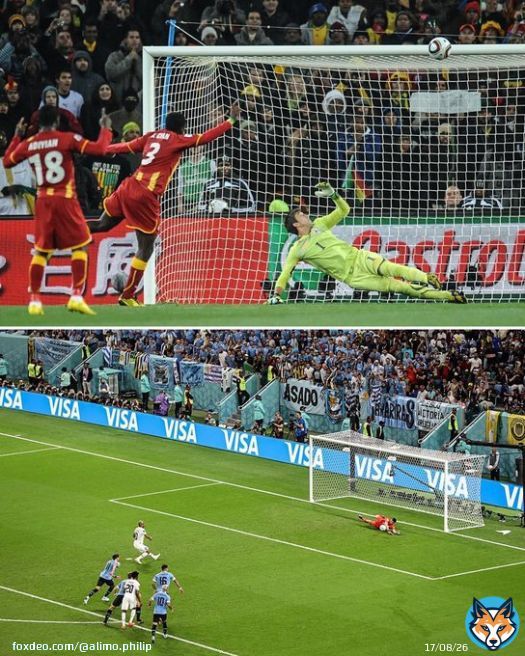 #BlackStars Stats vs. Uruguay   -Asamoah Gyan had scored his last 7 penalties before missing in 2010.   -Andre Ayew had scored his last 25 penalties before missing in 2022.   Ghana is cursed against Uruguay   #FIFAWorldCup|#GHA|#GHAURU