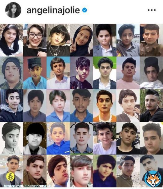 Thanks to Angelina Jolie for shining light on the large number of children & teenagers killed in Iran during protest against regime. Some families of the victims have been forced to give False confessions on state TV. Were is @UNICEF? Iranian children have no voice. #MahsaAmini