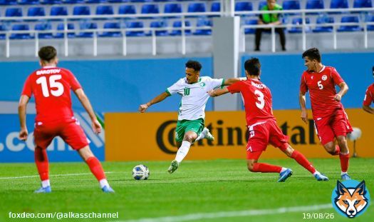 كأس آسيا تحت 23 سنة | نهاية المباراة: منتخب #السعودية فاز 5 - 0 على #طاجيكستان #قنوات_الكاس  #AFCU23