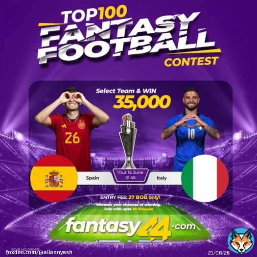 Top 100 Fantasy44 Mega27 contest features  Netherlands vs Croatia  Panga squad Beba Noti  Entry stake ni 27 bob Join using the link  Contest code : B4F486 Join with upto 30 lineups to increase your chances of winning  Dm for assistance or clarifications