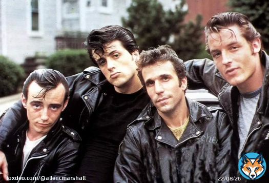 What a great Photo. From right to left, Milner, Fonzie, Lenny & Squiggy.