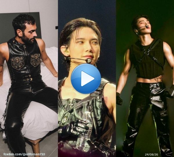 ATEEZ was mentioned on Italy TV for Cyberpunk outfit  #SAN #YEOSANG #ATEEZ #산 #여상 #에이티즈