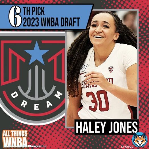 With the 6th pick in the 2023 #WNBADraft, the Atlanta Dream select Haley Jones, from Stanford University