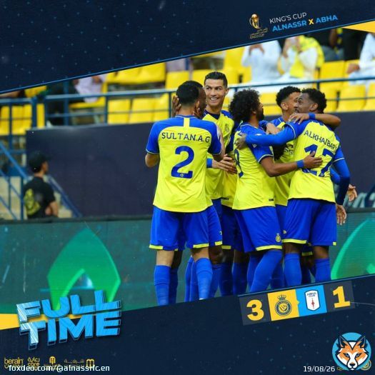 || Full time,  @AlNassrFC 3:1 #AbhaFC Sami  Alkhaibari  Maran