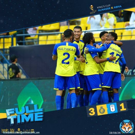 || Full time,  @AlNassrFC 3:1 #AbhaFC Sami  Alkhaibari  Maran