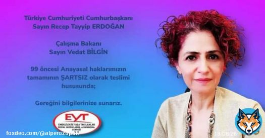 T&uuml;rkiye Cumhuriyeti Cumhurbaşkanı Sayın Recep Tayyip ERDOĞAN  &Ccedil;alışma Bakanı Sayın Vedat BİLGİN  99 &ouml;ncesi Anayasal haklarımızın tamamının ŞARTSIZ olarak teslimi hususunda;  Gereğini bilgilerinize sunarız. #İcraMakamındanŞartsızEYT @RTErdogan @vedatbilgn