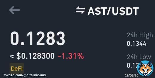 $AST deserves a second chance   I am reloading here  #NFA #Binance #DEFI #Oracle