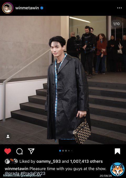 1M likes and 1M tweets   his power, we did so well fam im so proud of us  PradaFW23 Win #PradaFW23showXWIN  #PradaFW23  #Winmetawin @winmetawin