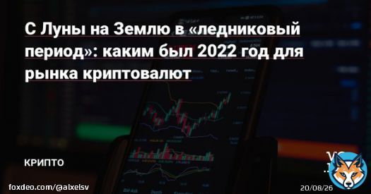 С Луны на Землю в &laquo;ледниковый период&raquo;: каким был 2022 год для рынка криптовалют