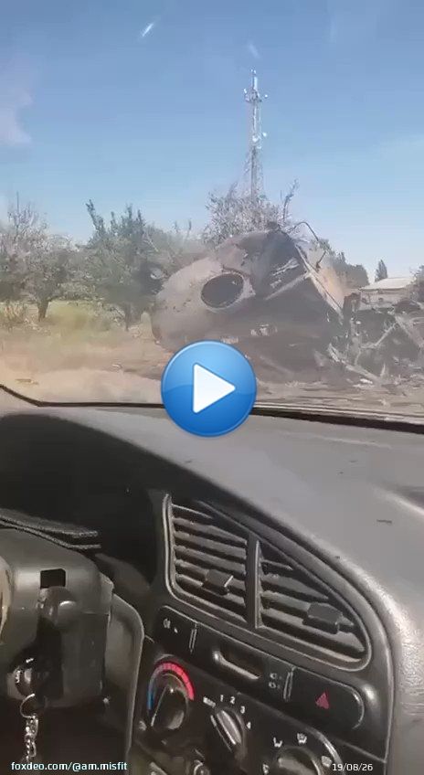 This is how a column of russet cars now looks like in the Kherson region after getting to know our MLRS  Armed Forces of Ukraine are preparing new exhibits for the Victory Day of Ukraine
