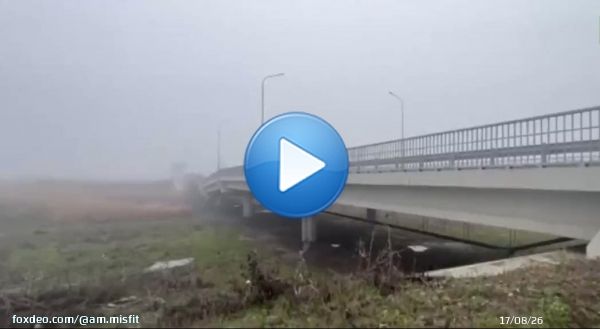 Melitopol ,,, bridge over the Molochnaya River in the direction of Mariupol...