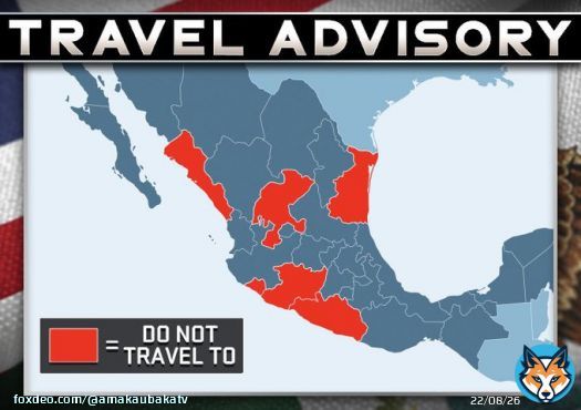 FYI: The U.S. Dept. of State is advising Americans NOT travel to six states in Mexico. *LEVEL 4*  due to crime & kidnapping Advisory was issued last fall #7news   Colima  Guerrero  Michoacan  Sinaloa  Zacatecas  Tamaulipas (where 2 Americans werekilled after kidnapping Friday)