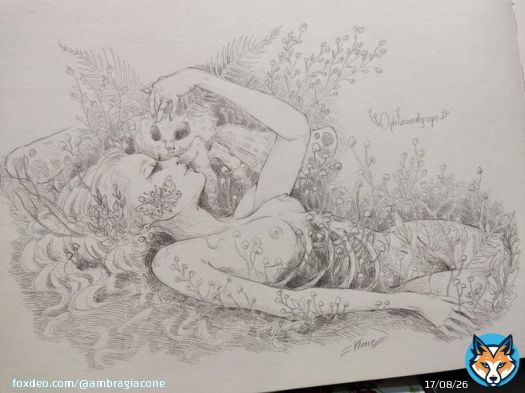 Little sketch for this #funguary2023   #Sketching #sketchart #illustration #art #traditionalart #pencilart #mushrooms #February #ophiocordyceps