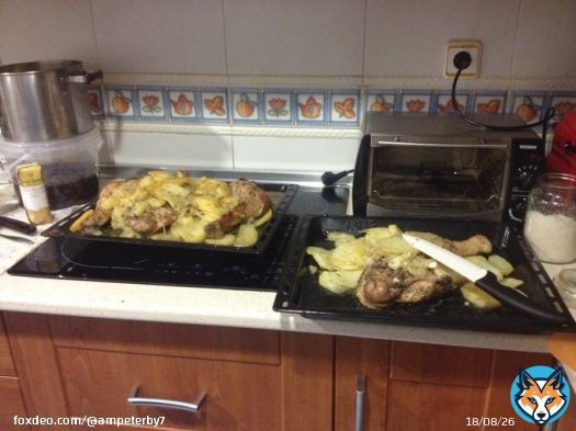 Me he levantado pronto para preparar la cena de nochebuena