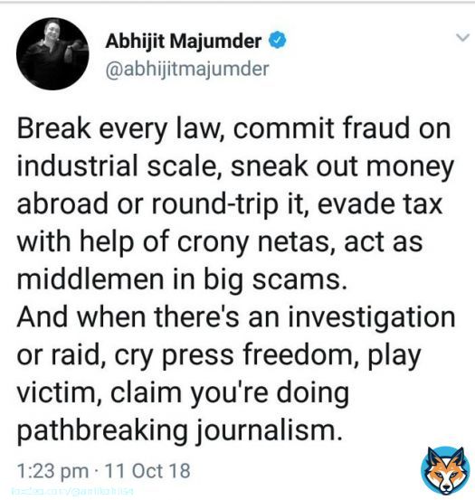 Found this on FB posted by Rakesh Srivastava Just to add to the point made in this tweet - If #RaghavBahl is clean, why did he settle a case of disclosure lapses with SEBI after paying over ₹31 lakh towards settlement charges?