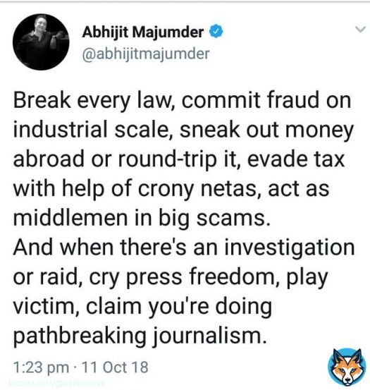 Found this on FB posted by Rakesh Srivastava Just to add to the point made in this tweet - If #RaghavBahl is clean, why did he settle a case of disclosure lapses with SEBI after paying over ₹31 lakh towards settlement charges?