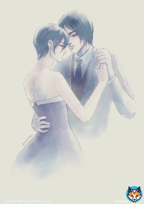 In my dream, we are still dancing .  #ErenJaeger #ErenYeager #MikasaAckerman #mikasa #eremika #AttackOnTitan #AttackonTitanFinalSeason  #animefanart #shingeki #aesthetic #anime