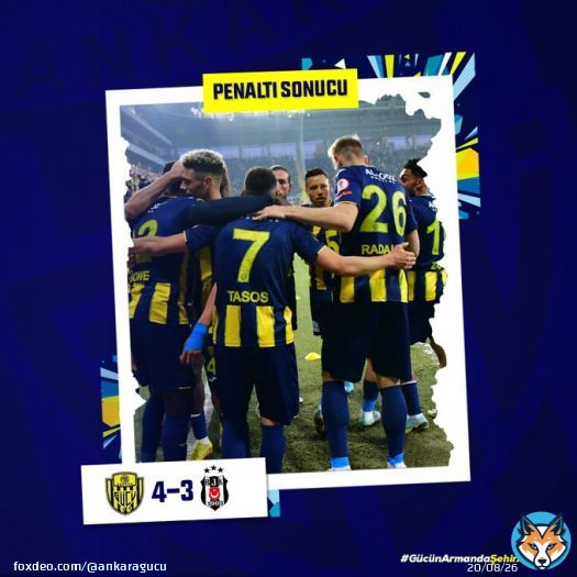 ????̧???????????????????? ????????????????????????????????????????!!!    Penaltı sonucu |  MKE Ankarag&uuml;c&uuml;'m&uuml;z 4 - 3 Beşiktaş JK  #KupaBeyi