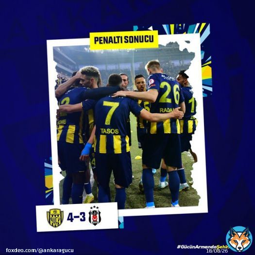 ????̧???????????????????? ????????????????????????????????????????!!!    Penaltı sonucu |  MKE Ankarag&uuml;c&uuml;'m&uuml;z 4 - 3 Beşiktaş JK  #KupaBeyi