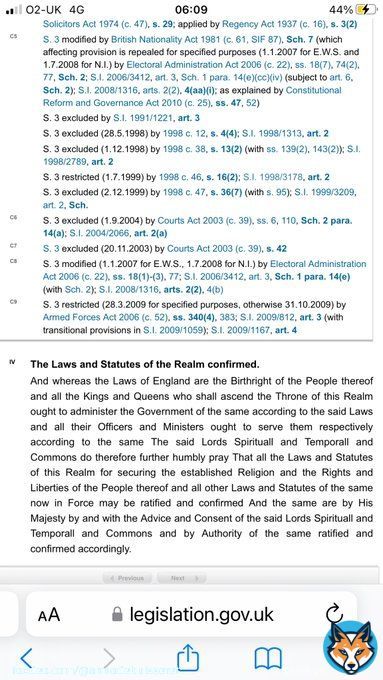 WHO Pandemic Treaty:   Brilliant speech by Danny Kruger re the dangers of Treaty  Our rule of law states that our laws are our &ldquo;Birthright&rdquo; : see, inter alia, section 4, Act of Settlement 1700  No Parliament has the authority to cede our laws to a foreign body such as the WHO