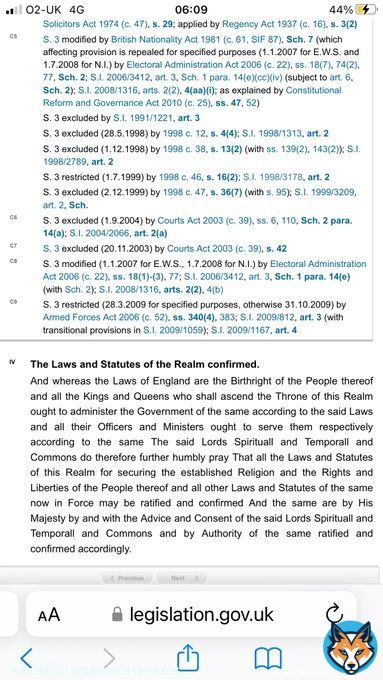 WHO Pandemic Treaty:   Brilliant speech by Danny Kruger re the dangers of Treaty  Our rule of law states that our laws are our &ldquo;Birthright&rdquo; : see, inter alia, section 4, Act of Settlement 1700  No Parliament has the authority to cede our laws to a foreign body such as the WHO