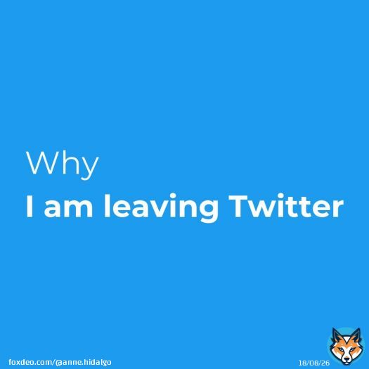 Why I am leaving Twitter. I have made the decision to leave Twitter. Twitter, far from being the groundbreaking medium that initially made information accessible to the greatest possible number of people, has in recent years become an impressive toolfor destroying ourShow more