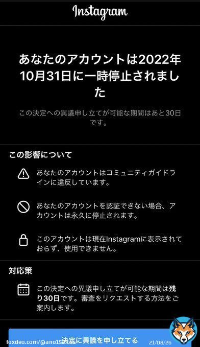 私が何をしたって言うんだよぉ！！！！！！！！！！   #インスタアカウント停止  #インスタ不具合  #Instagram