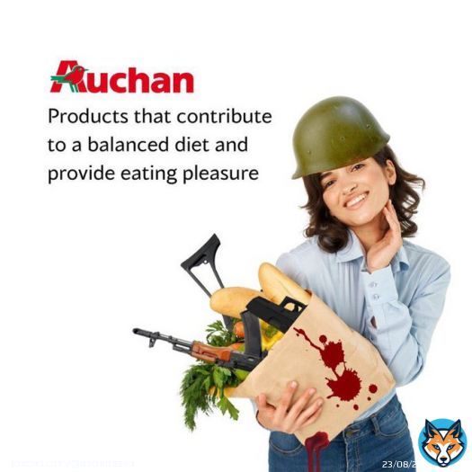 #boycottAuchan lets get it trending and let&rsquo;s get started  #OpRussia #SlavaUkraini  #UkraineWar #UkraineRussianWar  #RussiaIsATerroristState