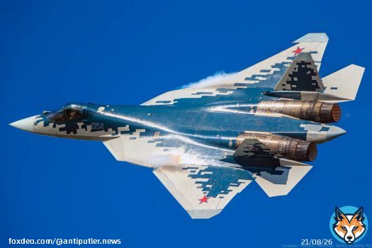 \u26a1\ufe0fрФ применяет истребители пятого поколения Су-57 в Украине  Об этом пишут российские СМИ. Пишут, что 'истребители работают вне зоны активного поражения средствами ПВО противника, применяя ракетное вооружение'.  В #ВС_рФ всего 3 таких истреистребителя.
