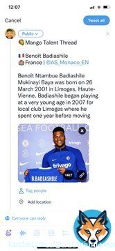 Guys &hellip; Roughly 5pm it is   Beno&icirc;t Badiashile Thread is dropping!  If you can please, please hit the like button and share it really helps and only takes a second!  Stay Tuned  #Chelsea #Fulham #FULCHE
