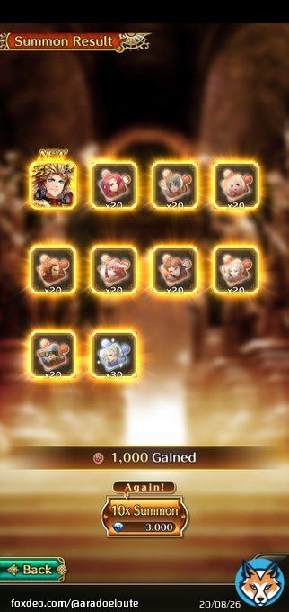 2x Multi on Robin Family. Mukucha showed up, is Polka. Feels like a repeat of my account in JP lol.  5x Multi on Katarina banner. Got 1x Miriam, 2x Forneus, 1x Darque, 1x Gus. Katarina nowhere to be seen. Sadge.  #SaGaRS #ロマサガRS #新ロマサガRS #ロマサガRS海外版 #ロマ佐賀