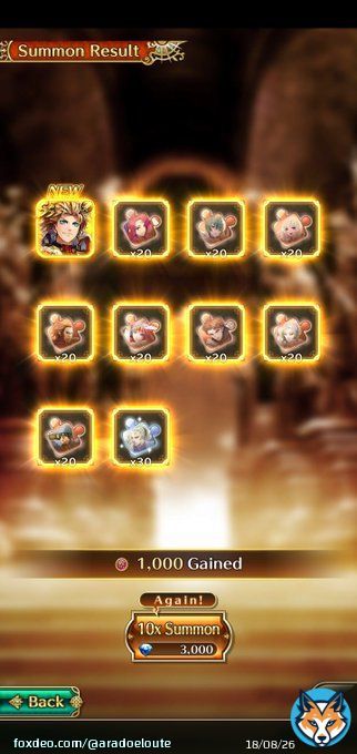 2x Multi on Robin Family. Mukucha showed up, is Polka. Feels like a repeat of my account in JP lol.  5x Multi on Katarina banner. Got 1x Miriam, 2x Forneus, 1x Darque, 1x Gus. Katarina nowhere to be seen. Sadge.  #SaGaRS #ロマサガRS #新ロマサガRS #ロマサガRS海外版 #ロマ佐賀