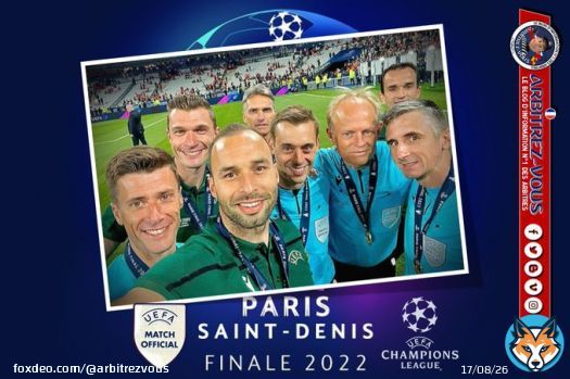 #UEFA -  #UEFAChampionsLeagueFINAL   #LIVRMA  Tellement content pour eux   @ArbitresSAFE @UnafArbitres @FFF @UEFAcom_fr @ChampionsLeague @lequipe @Law5_TheRef @MikaelReferee @VictoriaGooner @Ligue_LBFC_Foot @LFNofficiel @LigueFootLFPL @DistrictFoot533 @AIA_it