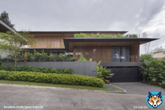 Often regarded as the &ldquo;screen house&rdquo;, this tropical #home in a private village in Quezon City, #Philippines was designed for a small family of 4 who wanted to achieve tropically responsive, relaxing, and bigger spaces.