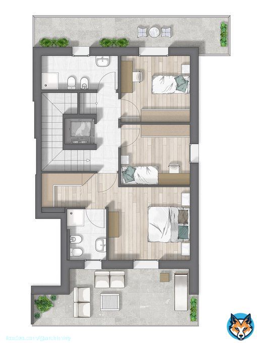 Architectural Floor Plan Rendering In Photoshop   #GraphicDesign #Architecture #Design #Rendering #Realestate #VS魂 #SugarRushRide3rdWin #本名にかすってもないのについたあだ名