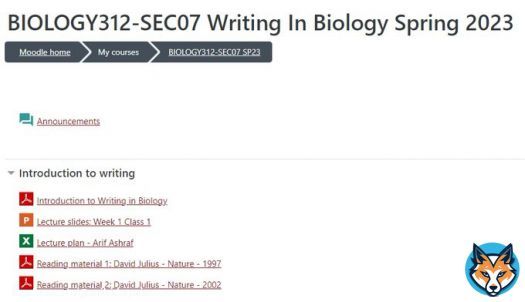 This spring semester, I am going to teach 'Writing in Biology' course at UMass Amherst. Uploaded first lecture and reading materials for the class in the Moodle.    Really excited about the teaching, learning, and interacting opportunity with studentnts in this semester.