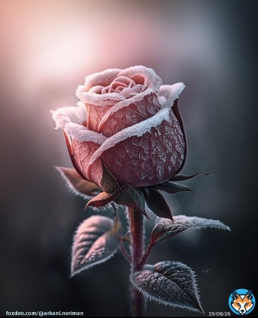 GM A beautiful frozen Rose.   Kathrin Federer