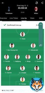 Tottenham starting line up for tonight  match #tottenhamvsmilan #TottenhamHotspur #ChampionsLeague