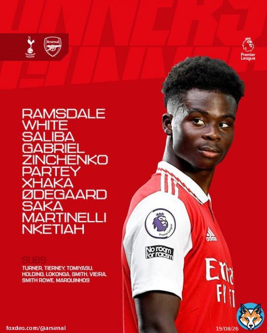 Our north London derby team news&hellip;   Let&rsquo;s do this - together