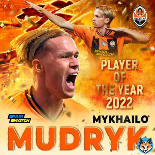 Shakhtar Donetsk have announced that their Player of the Year is Mykhailo Mudryk