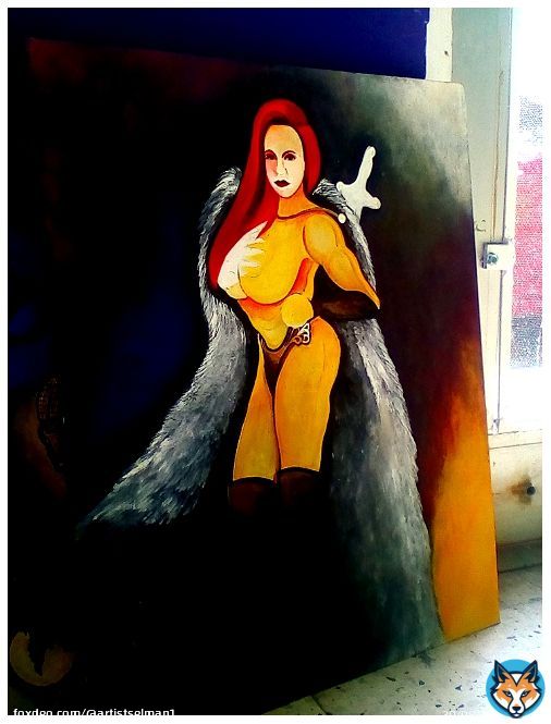 Artwork in Process #LindaSteele @lindasteelehot1  Continuacion Arte de Fantasia !!!        #ArtistSelman #Yauco #ArteYauco  #FantasyArt #BadassSteele #FitnessModel #HappyBDay  #THEARTOFSELMAN #TEAMSTEELE #PsychedelicSmokeShop