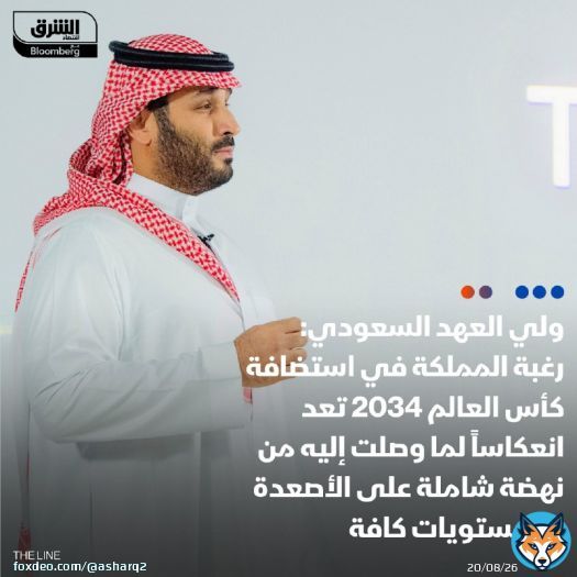 \ud83d\uddbc الاتحاد السعودي لكرة القدم يعلن نيته الترشح لاستضافة #كأس_العالم 2034 ولي العهد ا...