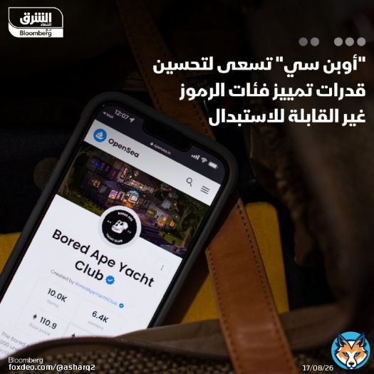 انخفضت مبيعات الرموز غير القابلة للاستبدال بنسبة 63% عالمياً إلى 8.7 مليار دولار العام الماضي، ورغم ذلك فإن الرئيس التنفيذي لشركة 'أوبن سي' بصدد إطلاق منصة 'OpenSea 2.0' لحل مشكلة الخلط بين فئات الرموز  التفاصيل: